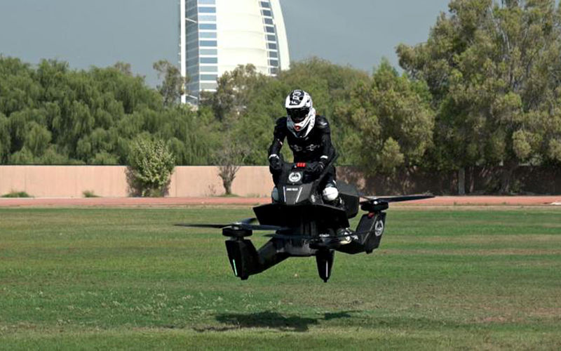 В Дубае полиция пересядет на летающие мотоциклы