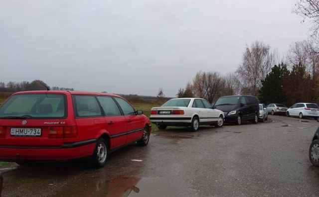 В Украине засняли кладбище авто на еврономерах