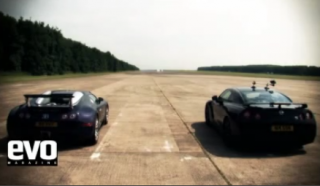 Угадай победителя: Bugatti Veyron vs. Nissan GT-R (ВИДЕО)