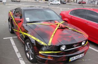 ТопЖырный Mustang пугал киевлян на Halloween! (3 ФОТО)