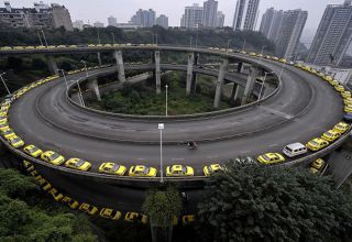 Великая китайская стена из такси… (4 ФОТО)