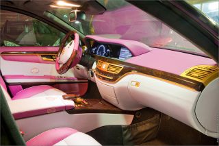 Бронированный гламур: Mercedes Guard с розовым салоном! (20 ФОТО)