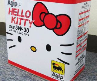 Очень странное автомобильное масло: Agip 5W-30 Hello Kitty! (3 ФОТО)
