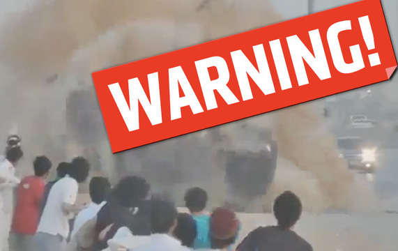 Жутчайшее видео неудачного дрифта в Саудовской Аравии (18+)