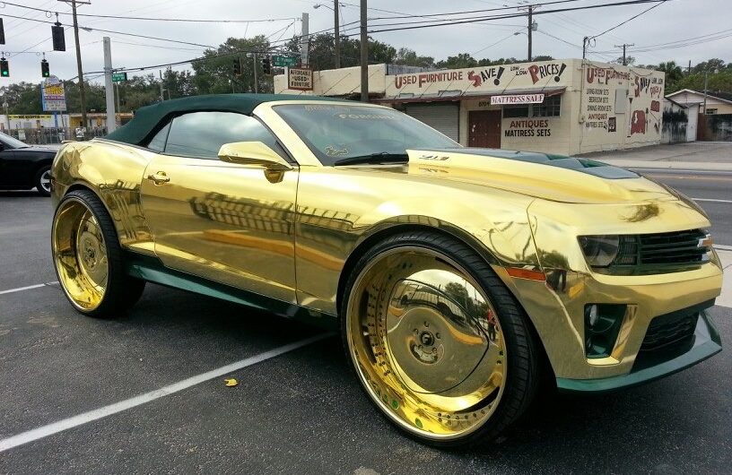 Йо! Темнокожие тюнеры из США превратили Camaro в кусок золота