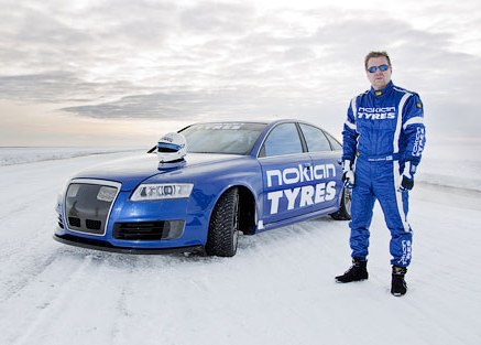 Nokian Tyres установила мировой рекорд скорости на льду +ВИДЕО