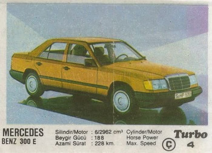 Наше детство: изучаем историю Mercedes E-класса по фантику Turbo №4