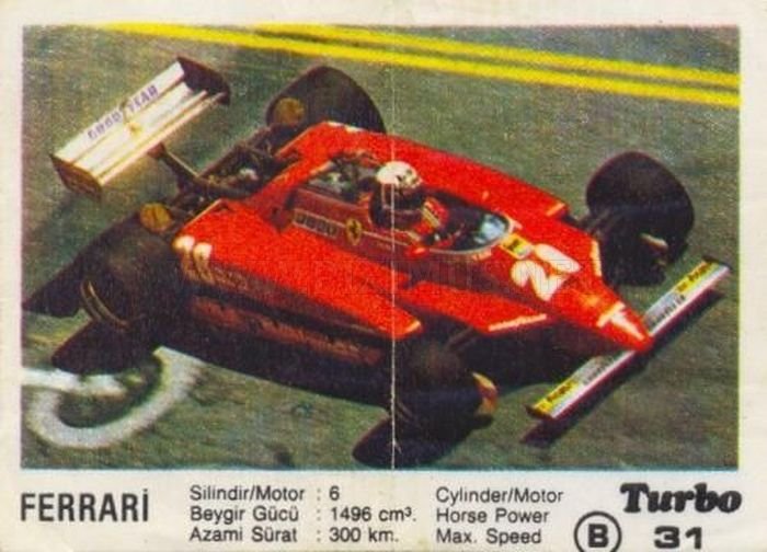 Технологический прорыв: болид Ferrari 126С с вкладыша Turbo №31