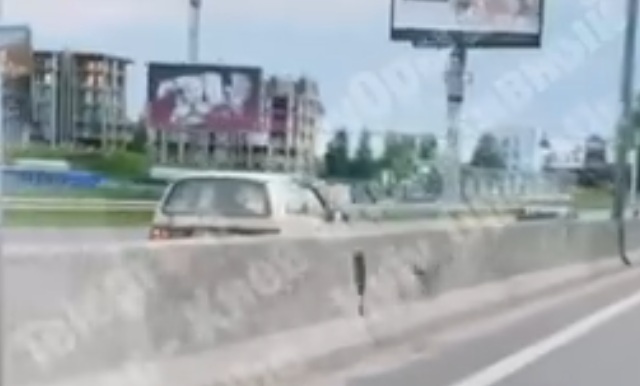Безумец на Таврии проехался по встречке на Одесской трассе (видео)