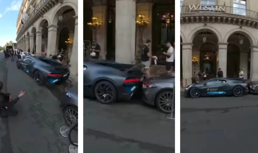 Эксклюзивный Bugatti за $6 миллионов попал в нелепое ДТП (видео)