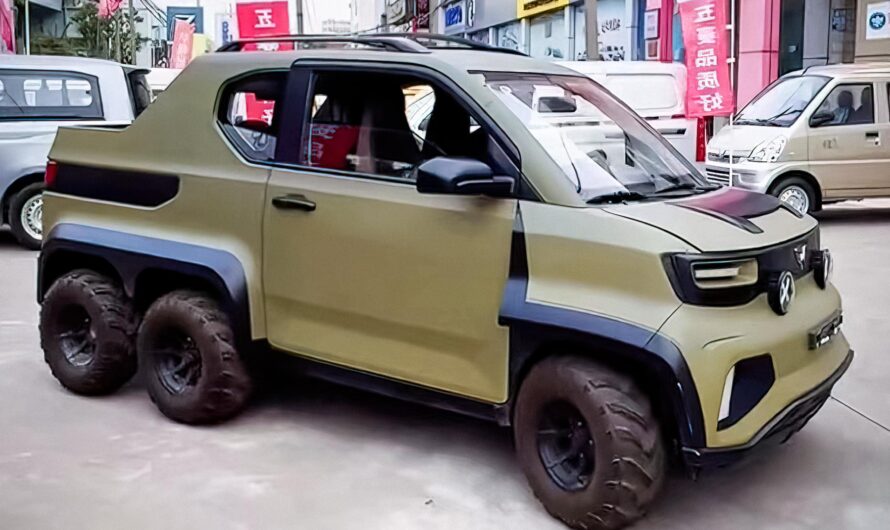 Китайцы представили самый маленький 6-колесный автомобиль (фото)