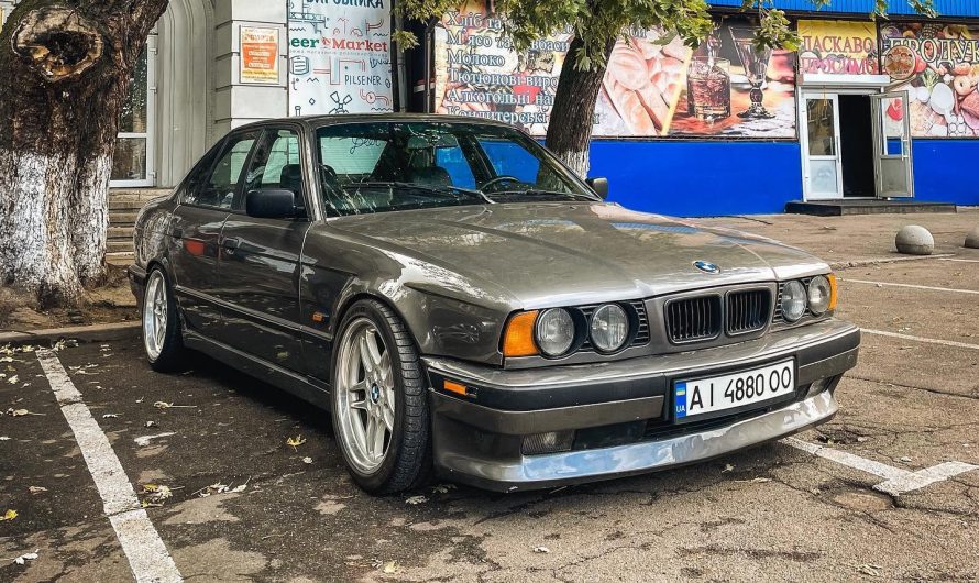 В Україні помітили дуже рідкісний 30-річний BMW 5 Series E34 (фото)