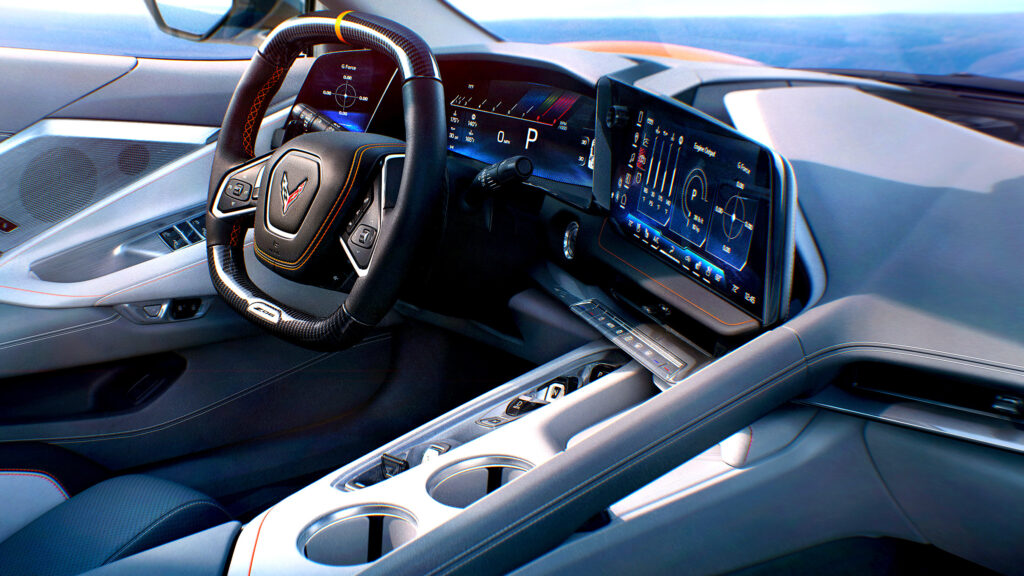 У Chevrolet Corvette 2026 року кнопки замінені на сенсорні екрани
