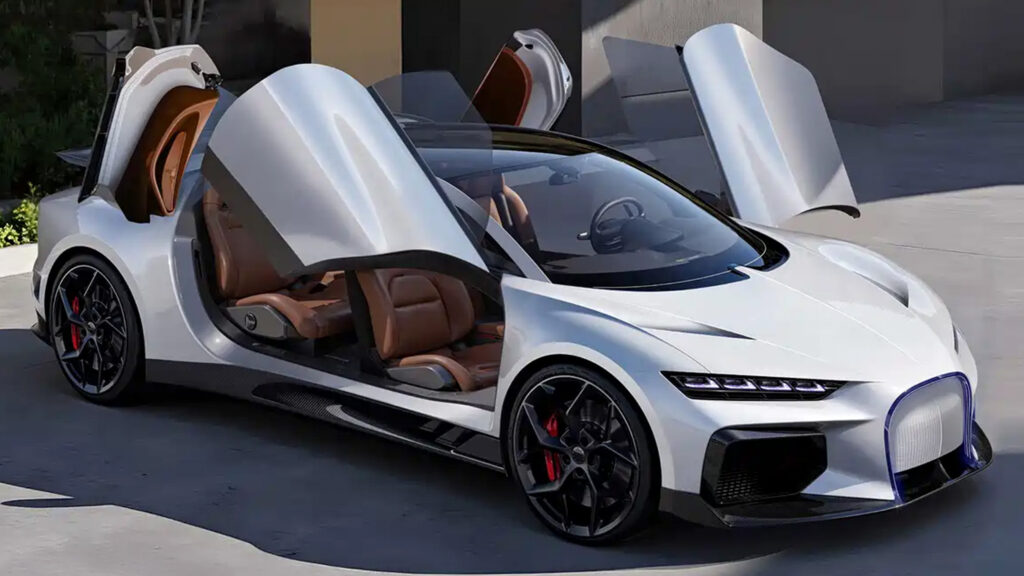 Китайська копія Bugatti Chiron дебютує у 2027 році з електроприводом та опцією розширювача запасу ходу, але без двигуна W16