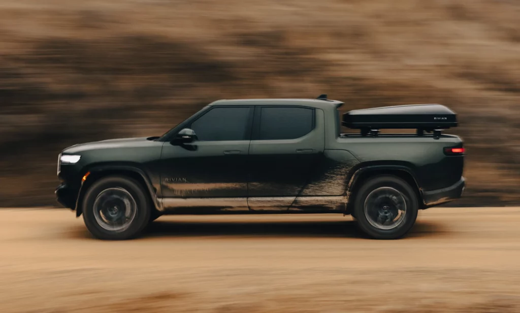 Rivian R1T with Tent