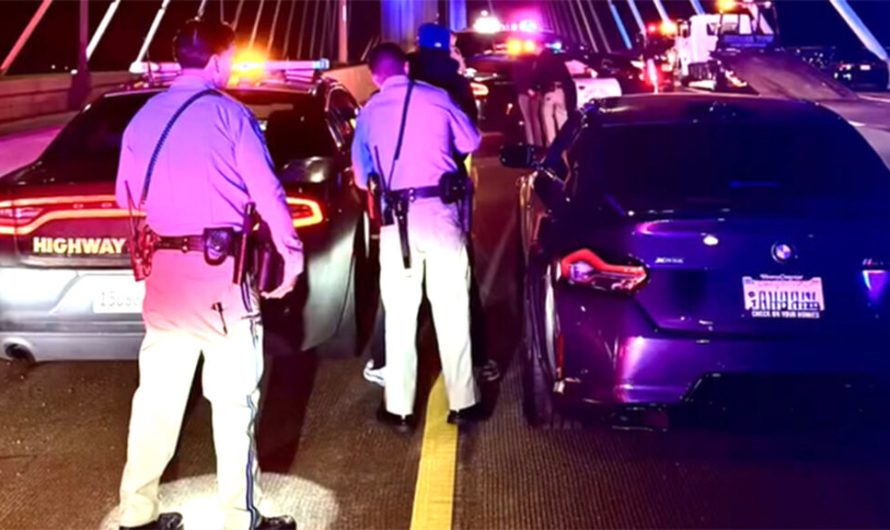 ДПС заблокувала десятки автомобілів після масового захоплення вулиць у Лонг-Біч