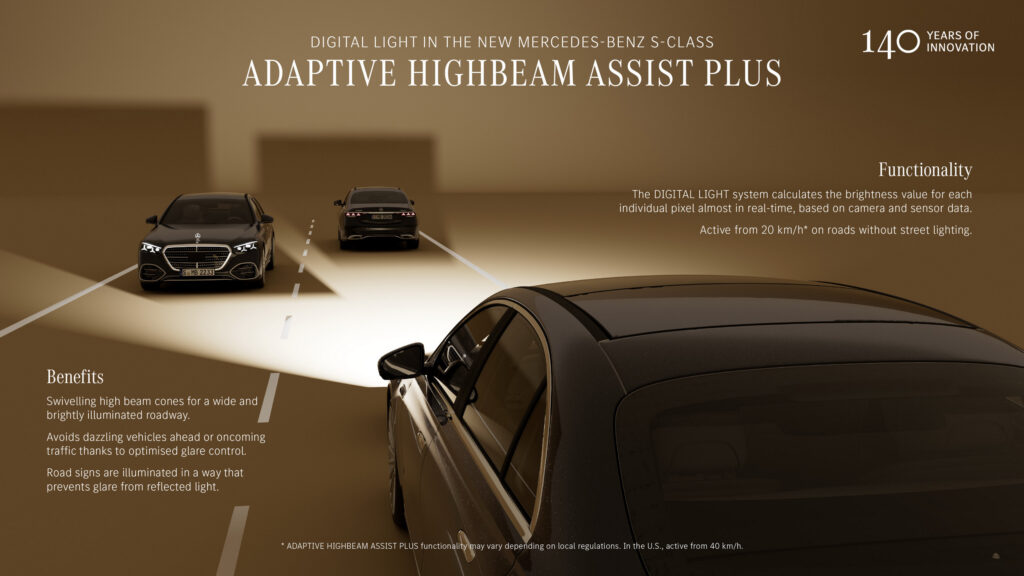 Інтер'єр S-Class з новими технологіями