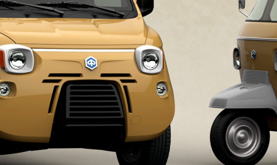 Цей ретро-комплект перетворює робочий фургон Piaggio на авто з 1978 року