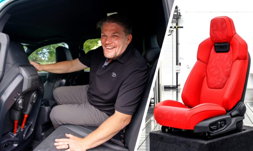 Тойота розробила сидіння для вантажівки з функцією поглинання ударів, проте його налаштування потребує ручного втручання