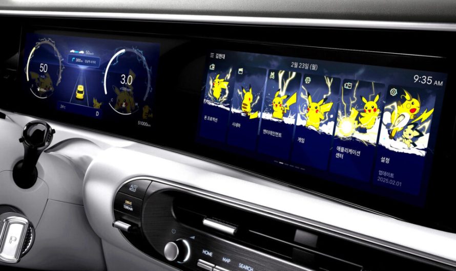 Hyundai впровадила анімацію Пікачу на цифрових панелях приладів
