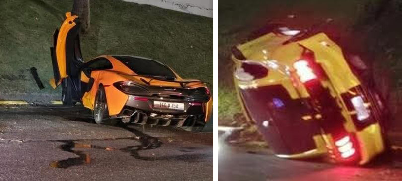 Мустанг перекинувся, Макларен знищений, і всі намагаються зрозуміти причину