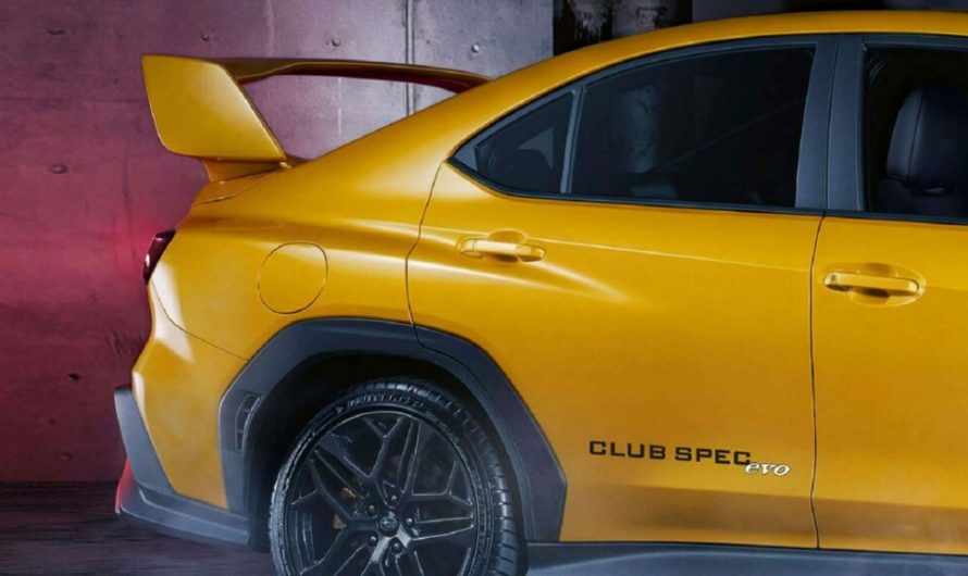 Клубна версія Subaru WRX з повним приводом, заднім спойлером та механічною коробкою передач