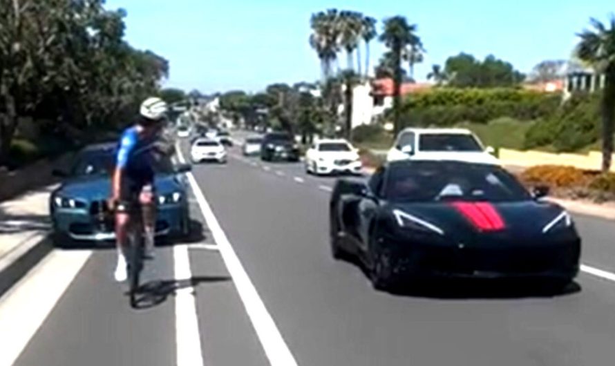 Велосипедисти, автомобілі та розбита пляшка спричинили хаос на велодоріжці в Каліфорнії