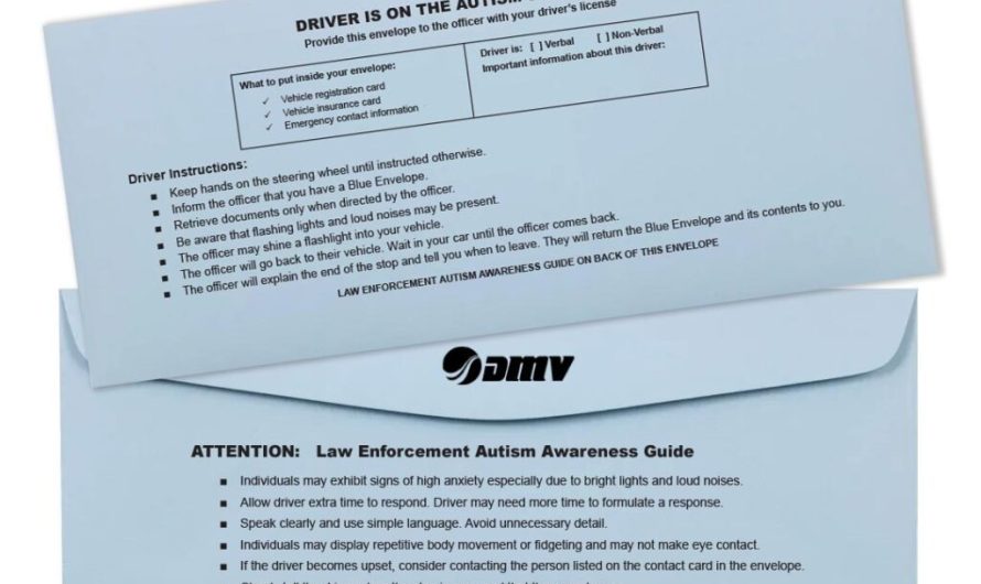 Водії можуть показати цю синю конверту поліції Вашингтона замість пояснень