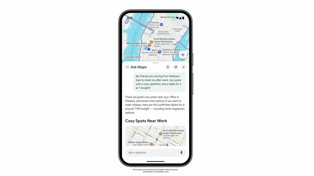 Приклад персоналізованого запиту в Ask Maps