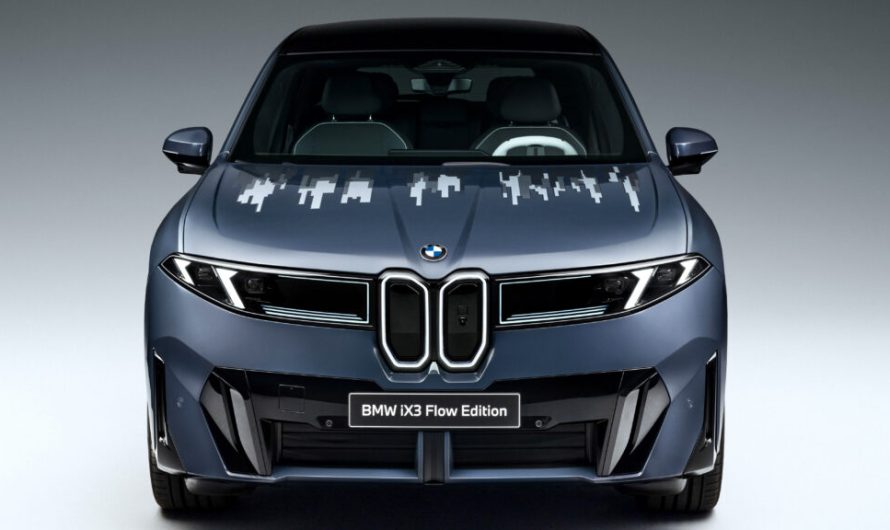 BMW встановив дисплей, схожий на Kindle, на капот свого кросовера iX3