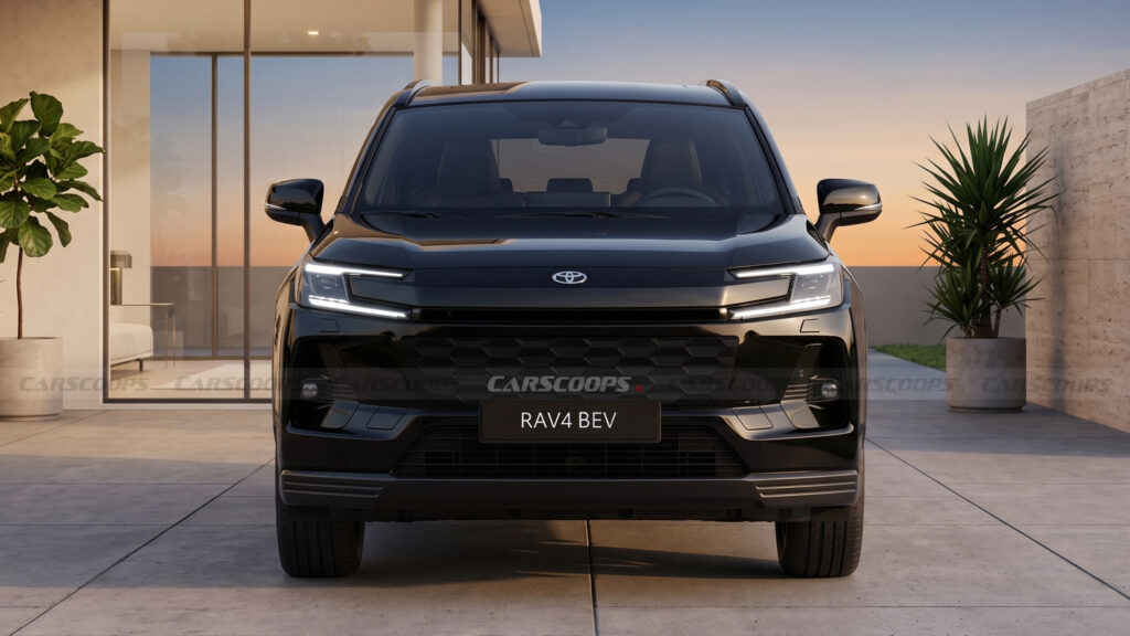 Рендеринг електричної Toyota RAV4