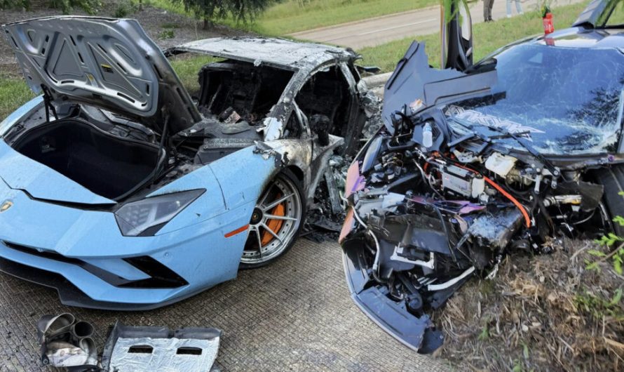 На одному перехресті згорів Aventador і розбився Revuelto — та сама ДТП, те саме місце