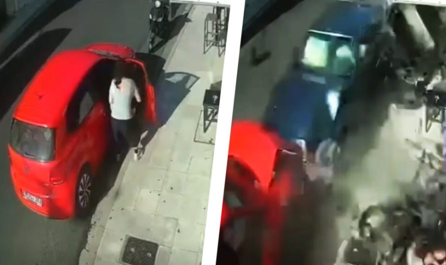 Завдяки блискавичним рефлексам мати врятувала доньку від Mercedes, який втратив керування