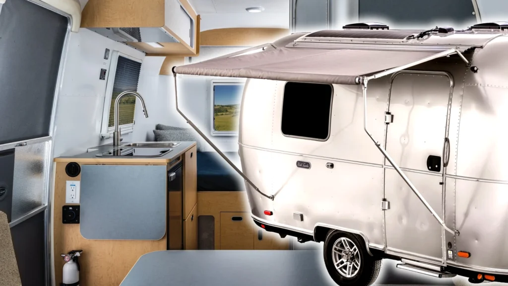 Новий компактний дім на колесах від Airstream вміщує кухню та двоспальне місце всього за 5 метрів
