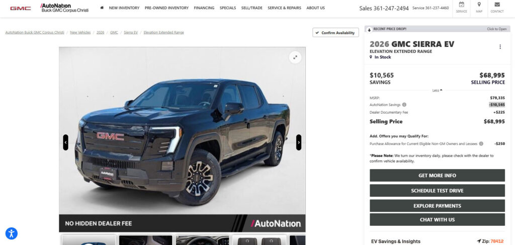 GM EV Truck Discounts