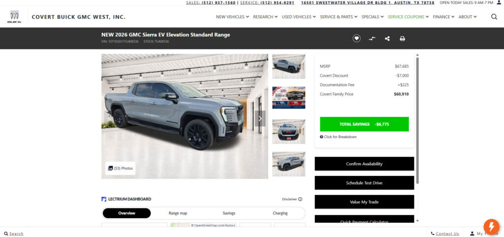 GM EV Truck Discounts