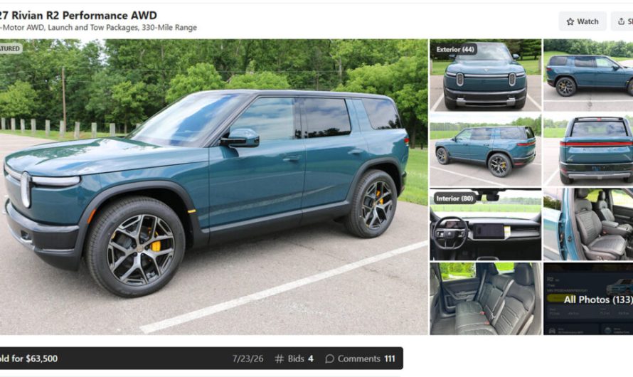 Bad News Rivian R2 Flippers, One Of The First Models Only Fetched $63k