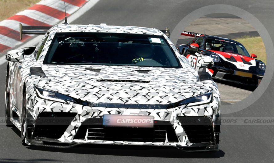Жорсткий Toyota GR GT помічений при полюванні за Porsche 911 GT3 RS