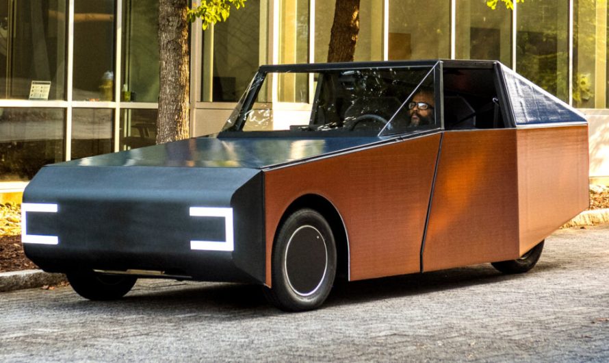 Студентський електрокар за підтримки BMW, схожий на саморобний Cybertruck, завершує день із більшим зарядом, ніж мав на старті