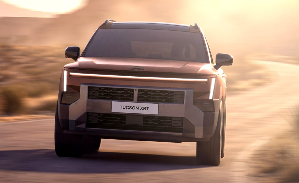 Hyundai Tucson 2027 збоку