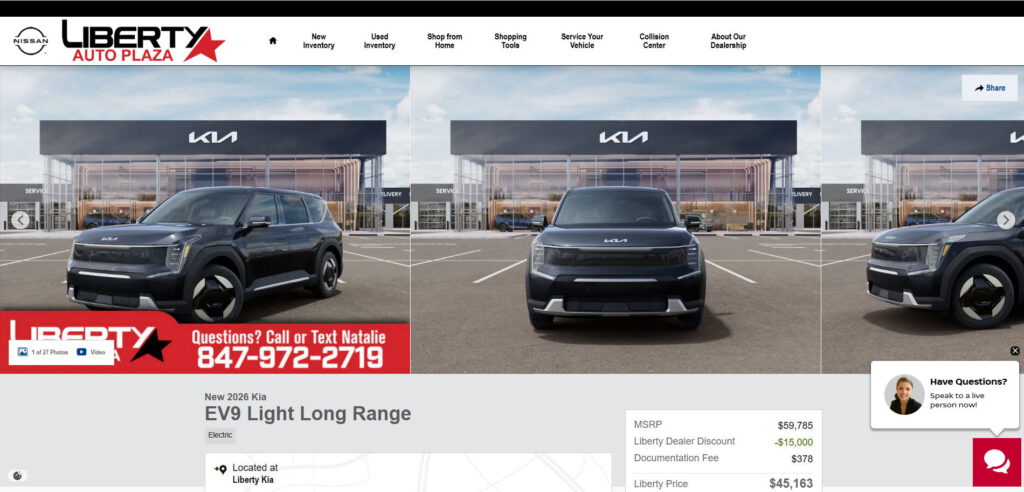 Kia EV9 Fire Sale