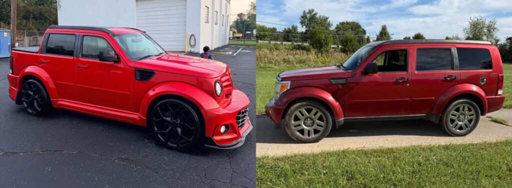 Dodge Nitro Pickup With A Camaro Bumper Wants To Be Your Iron Giant