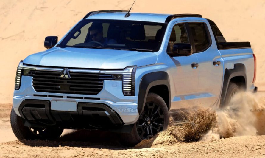 Ось кілька варіантів повного переписування: 1. Оновлений Triton від Mitsubishi може запозичити найкращі рішення у нового Pajero. 2. Рестайлінговий Mitsubishi Triton здатен перейняти топові фішки від майбутнього Pajero. 3. Свіжий погляд: пікап Mitsubishi Triton може взяти найвдаліші ідеї від нового позашляховика Pajero