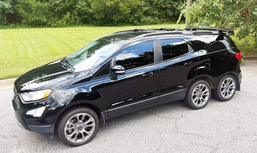 Ford EcoSport із шістьма колесами став монументом сумнівним рішенням