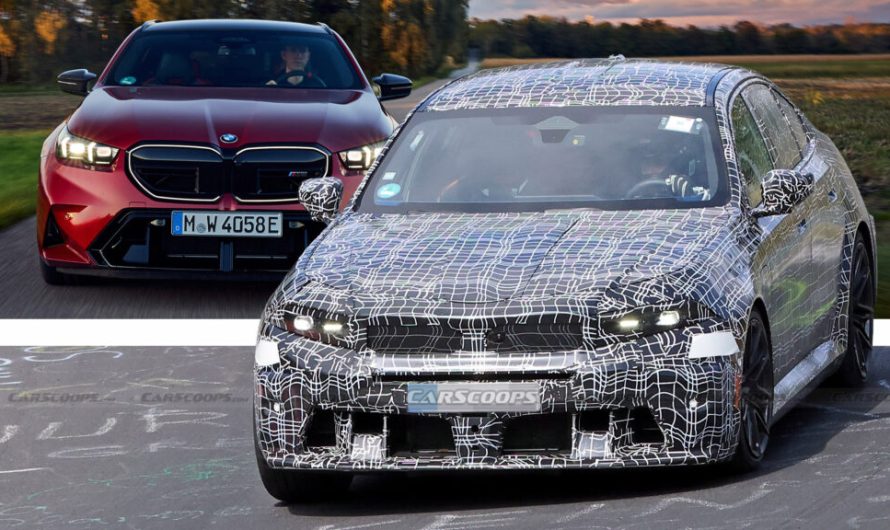 BMW M5 після оновлення зафіксували на Нюрбургрингу, де він тягнув масивний кузов