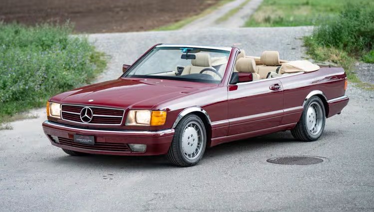 Рідкісний кабріолет на базі Mercedes-Benz 500 SEC 1988 року продають за $90000 (фото)