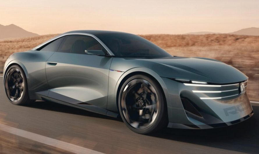 Електричне купе Пежо RCZ Vision має граційно вигнутий силует і заряджається всього за 10 хвилин